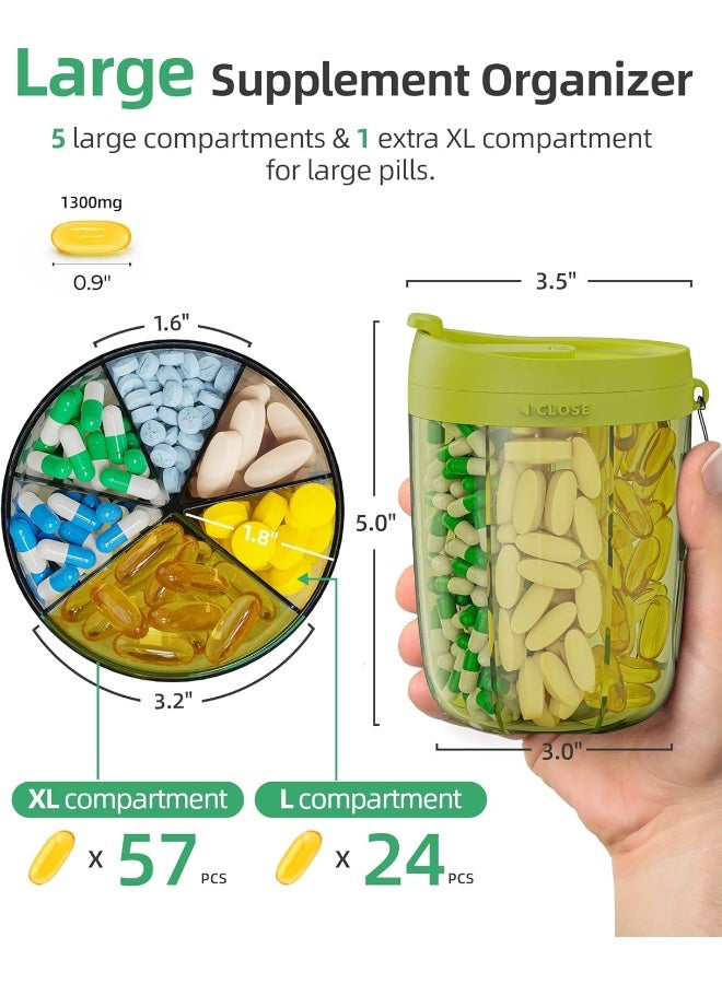 PULIV Large Supplement Organizer Bottle - Image 2